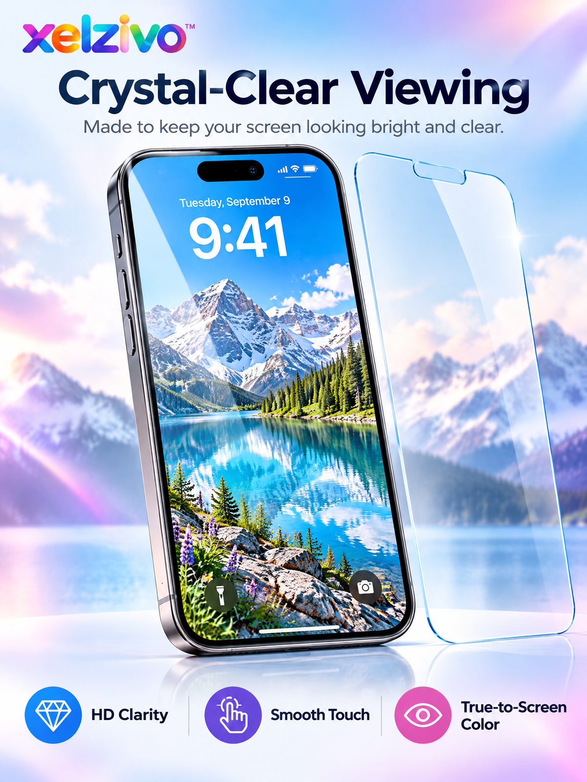 xelzivo™ PrivacyShield Privacy Screen Protector for iPhone 17 Series