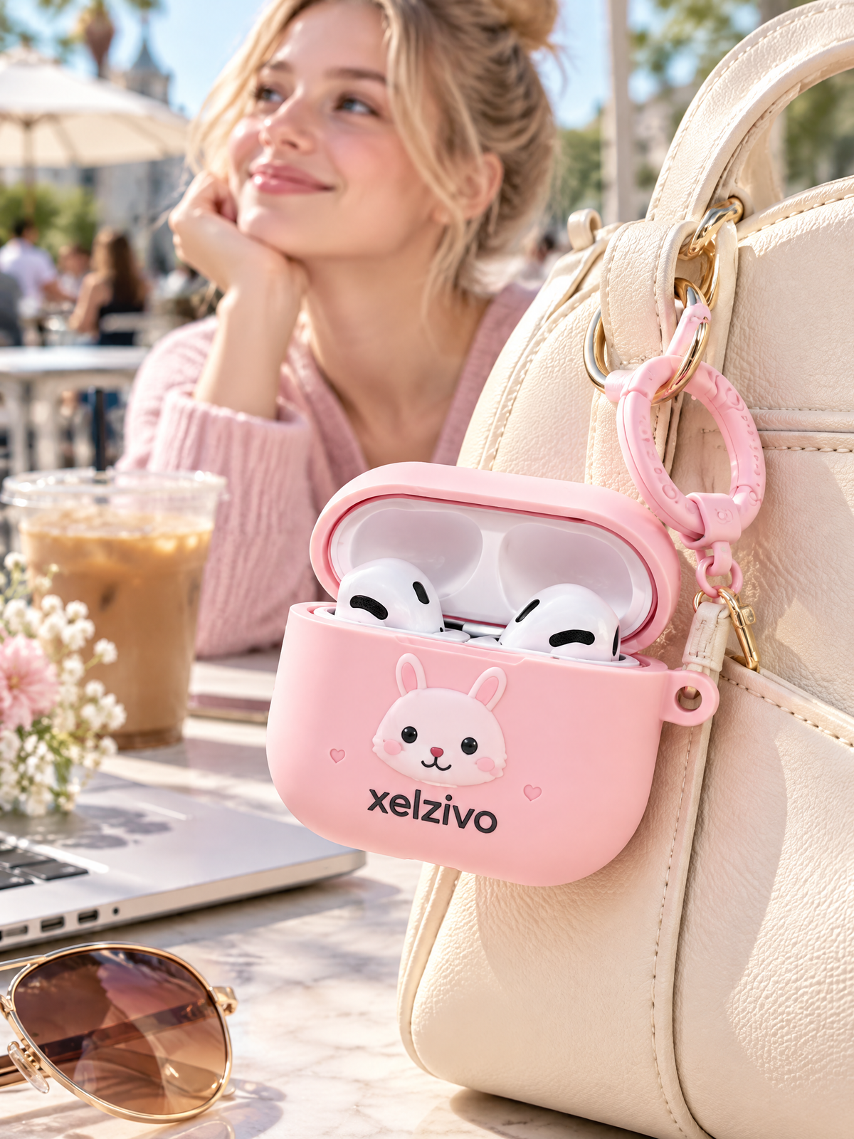 xelzivo™ AirPals Character Protective Earbuds Case