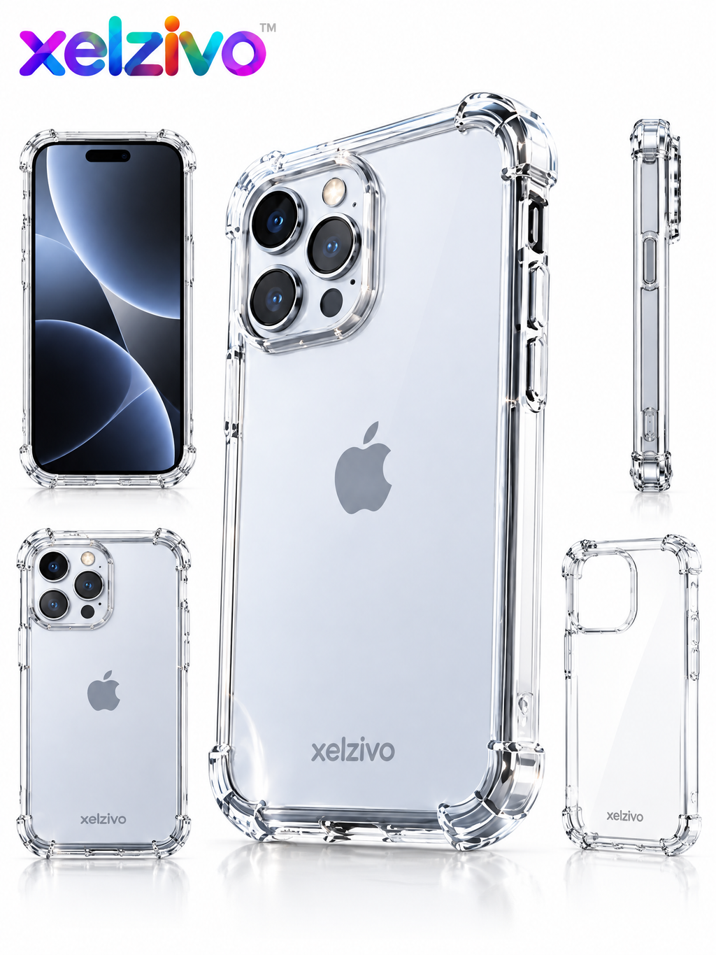 xelzivo™ AuroraSoft Color Silicone Case for iPhone 17 Series