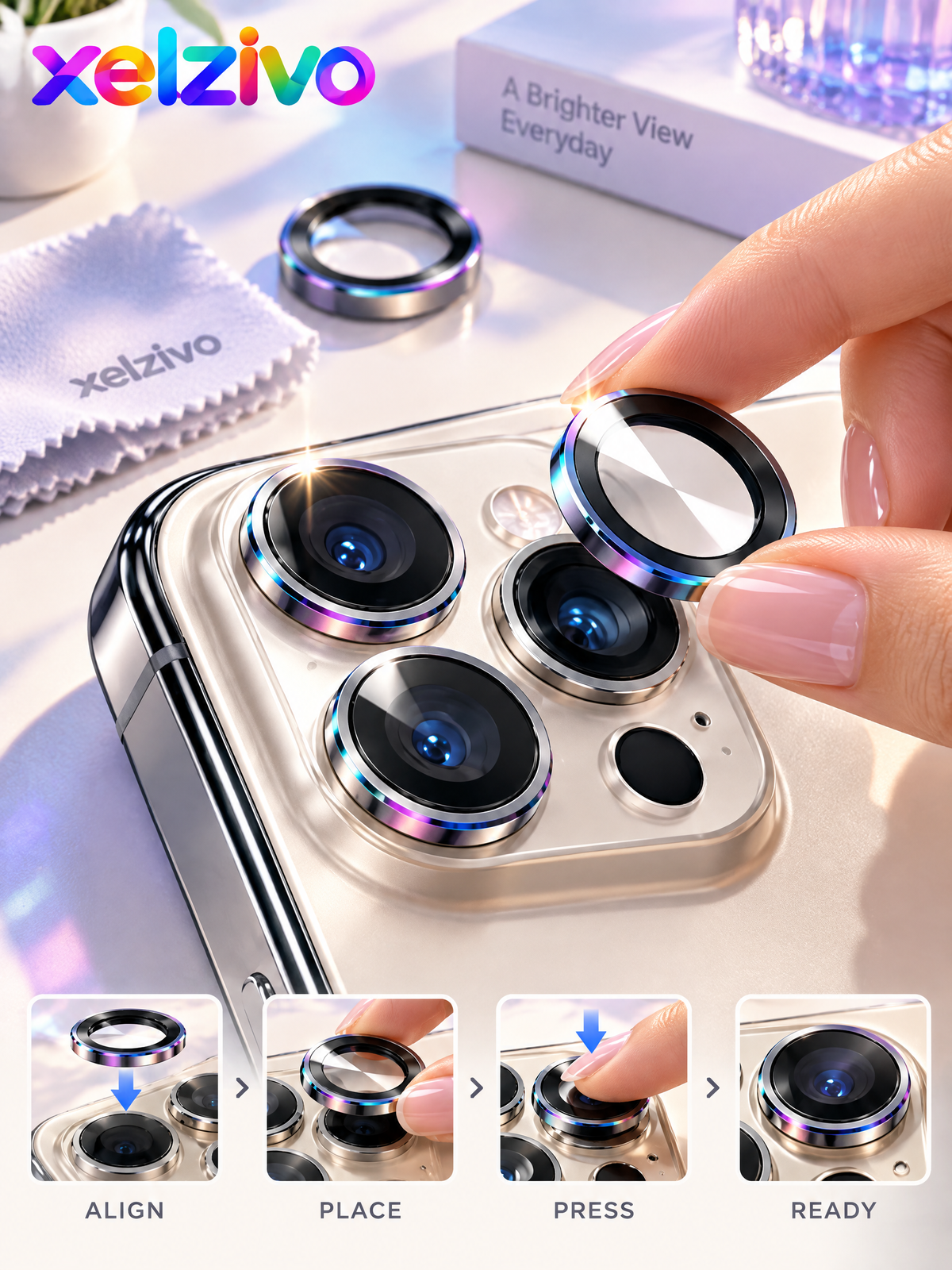 xelzivo™ LensArmor Camera Lens Protector for iPhone 17 Series